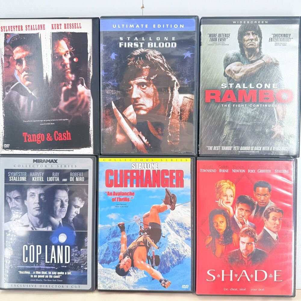 Stallone First Blood Rambo DVD Lot 6 Action